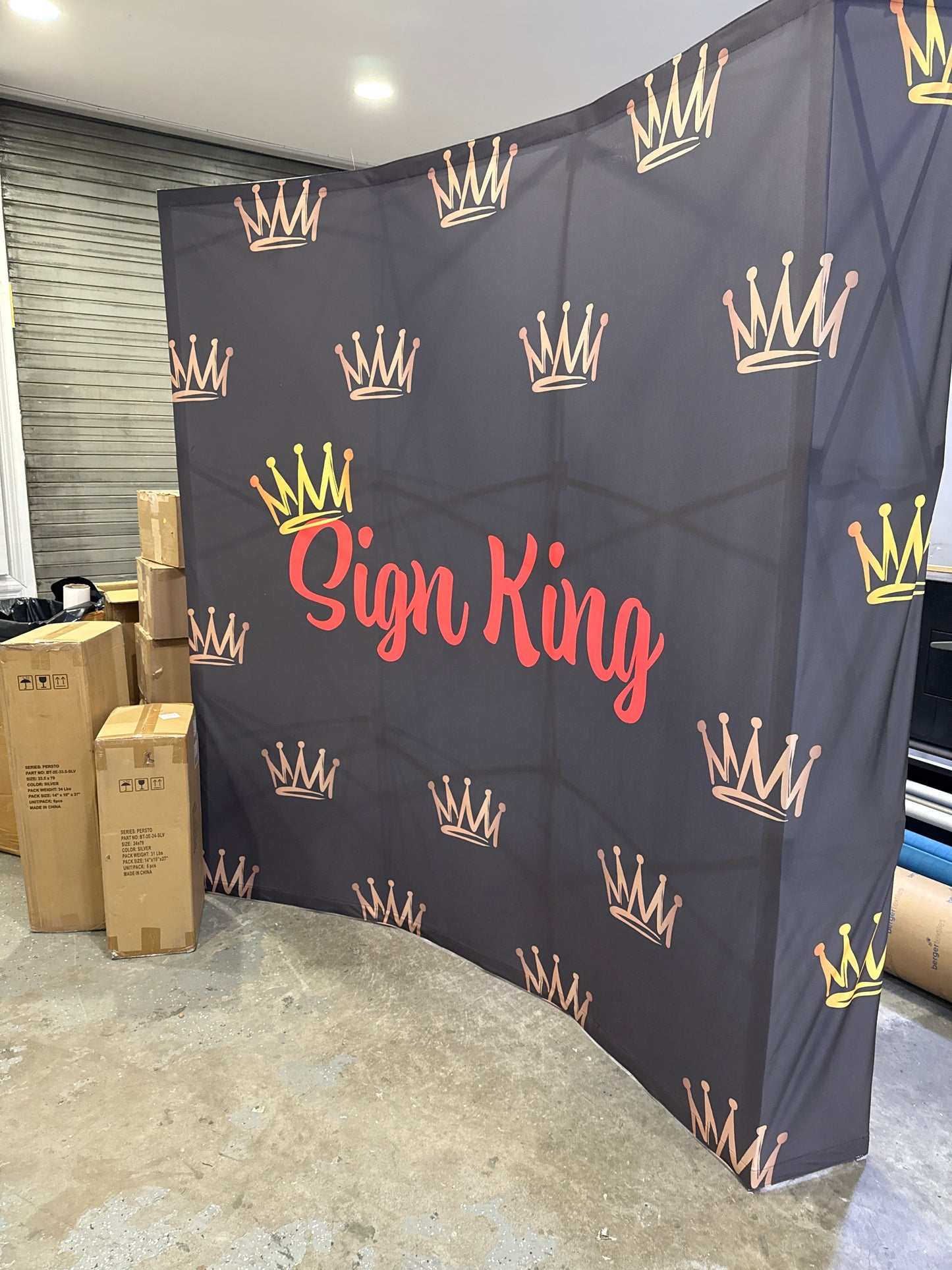 Curved Pop Up Display